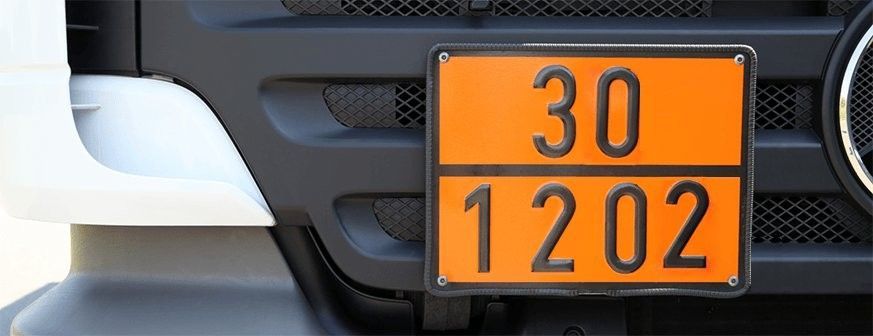 Venta de panel naranja para la señalización de unidades de transporte de mercancías peligrosas por carretera (ADR)