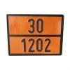 Panel naranja con numeración a elejir para la señalización de vehículos durante el transporte de mercancías peligrosas