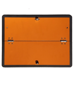Panel naranja plegable sin numeración para la señalización de vehículos durante el transporte de mercancías peligrosas